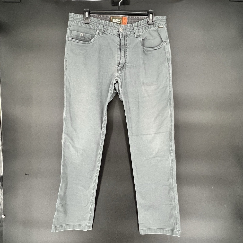 Howler Brothers Pants Mens 33x30 Frontside 5 Pocket Trousers Stretch Green‎